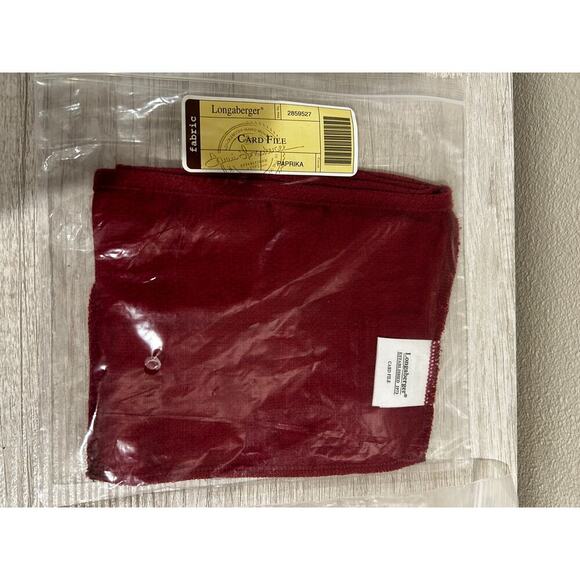 Longaberger Other - Longaberger Liner CARD FILE paprika red NEW